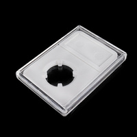 Protecteur de dalle de pièce de monnaie de type tiroir Support d'affichage en plastique de 14mm à 45mm Dalle de pièce de monnaie graduée avec porte coulissante