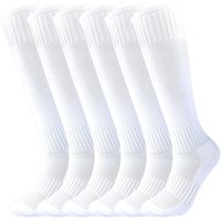 Chaussettes de football personnalisées avec logo OEM, jacquard, antidérapantes, en spandex et polyester, respirantes, pour l'entraînement au football