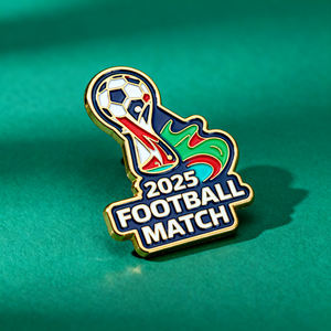 Spille di metallo all'ingrosso distintivo della società di calcio 2D disegno 3D cappello collare per vestiti perni personalizzati risvolto Logo spille - Product Image 5