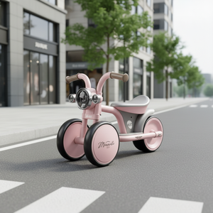 Tricycle pour enfants de style <span class=keywords><strong>vintage</strong></span>, <span class=keywords><strong>3</strong></span> <span class=keywords><strong>roues</strong></span>, vélo pour tout-petits avec phare, poussette rétro pour bébé, possibilité de personnalisation des couleurs - Product Image 2
