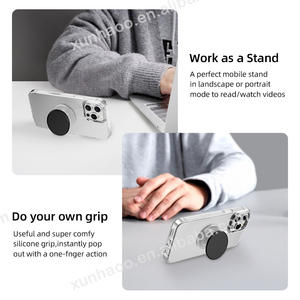 2026 Exclusive Patented Design Flexible Waterproof Phone Grip Soft Silicone Finger <b>Holder</b> Adhesive Universal Phone Back Stand - Product Image 4