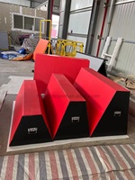 Equipo de gimnasia de bóveda trapezoidal de alta calidad Parkour deflector caja de bóveda equipo de fitness