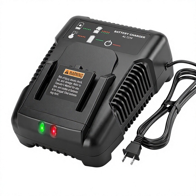 Philophca 18V Battery Charger AL1218 for Ridgid 18V NiCad/Lithium-Ion Batteries (R86092 R86091 Etc.) with LED Status Indicators