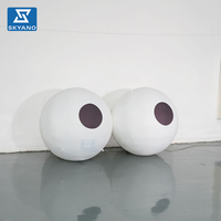 Œil Gonflable Blanc Personnalisé pour la Décoration d'Activités de Festival en Plein Air