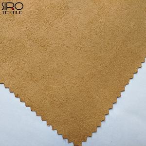 أقمشة جلد مدبوغ مصقولة من جانب واحد عالية الجودة بوليستر سادة منسوجة للأريكة والملابس - Product Image 4