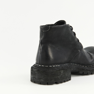 Bottes à lacets pour hommes en cuir de cheval véritable, style japonais, faites à la main, rétro, respirantes, effet vieilli, accessoire pour la saison hivernale - Product Image 5