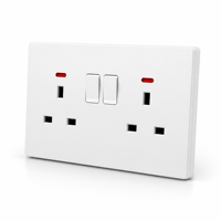 Prises et interrupteurs électriques muraux de haute qualité pour la maison, norme britannique universelle