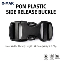 Boucle de Sangle Classique Personnalisée 20mm en Plastique Réglable Antidérapante pour Sac, en POM, Vente en Gros Usine