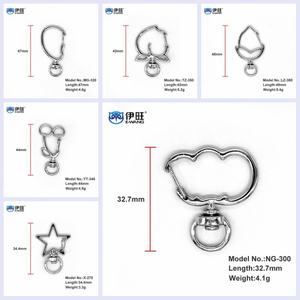 Ewang - Accesorios para Hacer Joyas y Manualidades, Llaveros para Bolsos, Clip Giratorio de Metal, Gancho de Seguridad, Anillo para Llaves - Product Image 3