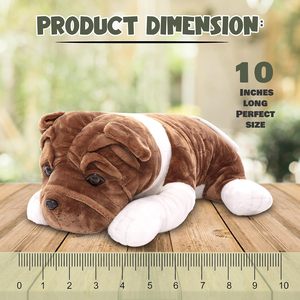 Peluche Realista de <span class=keywords><strong>Bulldog</strong></span> Inglés, Súper Suave, Juguete de Peluche, <span class=keywords><strong>Cachorro</strong></span> de Peluche, Muñeco Personalizado de Mascota - Product Image 3