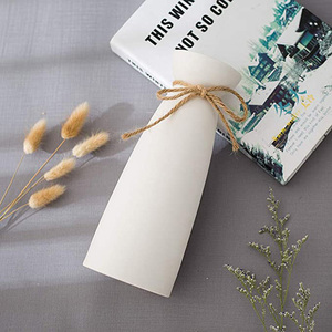 Prezzo di fabbrica vaso in ceramica bianca da 9.2 pollici vaso moderno in porcellana <span class=keywords><strong>per</strong></span> la decorazione della casa <span class=keywords><strong>per</strong></span> fiori erba di pampa e fiori secchi - Product Image 4