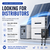 Système de stockage d'énergie solaire pour balcon Bluetti haute efficacité 400W/500W/600W/800W, conforme aux normes européennes, résistant aux intempéries, livraison rapide