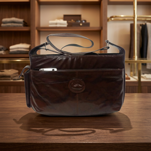 Bolso de Mano Tipo Clutch de Cuero Genuino, Estilo Americano, Duradero, Suave, Casual para Mujer, Gran Capacidad, Impermeable, con Cierre, para el Día de San Valentín - Product Image 1