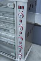 Grill électrique commercial 500W, garantie 1 an, 3 étagères, porte vitrée, commande par bouton, haute productivité, usage commercial et hôtelier