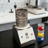 Mini tamis vibrant circulaire avec moteur en acier inoxydable, 1 à 8 couches, pour laboratoire, pour tamisage du sable, équipement d'analyse
