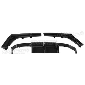 Nouveau lot de 3 diffuseurs de pare-chocs arrière pour BMW F80 M3 F82 M4 2015-2020, protection de lèvre de pare-chocs arrière, séparateur de pare-chocs arrière - Product Image 3