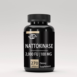 OEM/ODM sıcak satış <span class=keywords><strong>Nattokinase</strong></span> takviyesi-2000 FU enzim-270 kapsül <span class=keywords><strong>Nattokinase</strong></span> 100mg-glutensiz, gdo olmayan, Vegan - Product Image 1