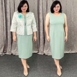Nouvelles Robes Décontractées Deux Pièces Grande Taille pour Femmes – Tenue de Cérémonie, Vêtements du Dimanche, Robe Professionnelle - Product Image 2