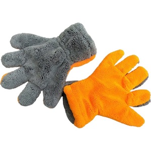 Guantes de microfibra Coral Fleece de 5 dedos de 12x30cm para limpieza y detallado de coches - Product Image 4