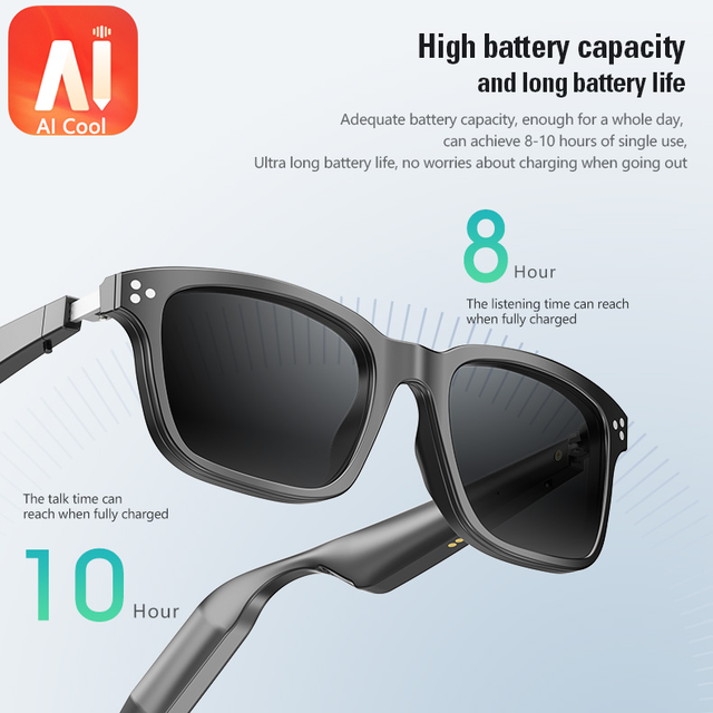 AI Smart Translation Glasses 150+ Languages Magnetic Multi-purpose Frame Myopia Friendly Outdoor Sunglasses in Stock OEM YJ009A