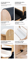 Produit phare : Barrel de Pilates en bois de chêne, durable, portable, réglable, écologique, pour usage en studio de fitness et bien-être