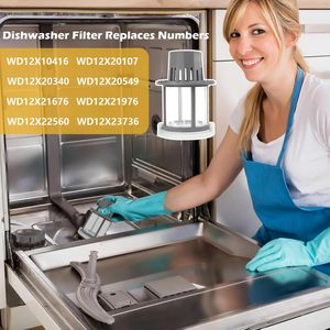 Filtro para Lavavajillas GE WD49X24057 Compatible con WD12X10416 WD12X20107, Pieza de Repuesto - Product Image 1