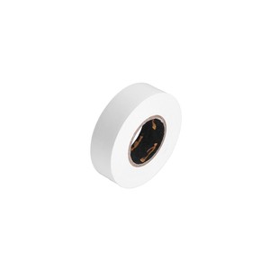 Cinta aislante de PVC, 0,13 mm x 17 mm x 25 m, blanca, ideal para aislar, reparar y proteger conexiones eléctricas. - Product Image 1