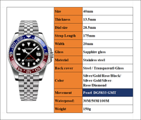 Montre-bracelet mécanique automatique pour homme, étanche, de luxe, avec logo personnalisé, en acier inoxydable, fabricant de montres OEM