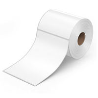 Etiqueta Adhesiva Térmica Directa para Envíos, Impermeable, con Código de Barras, 4x6 Pulgadas