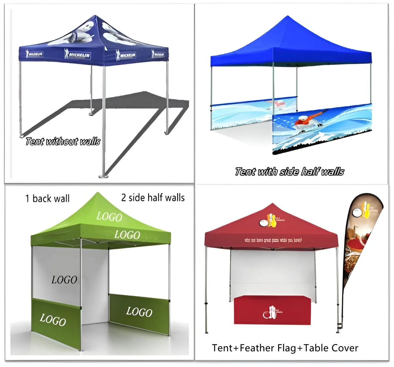 10x20 Custom Trade Show Tent Waterproof Nylon Printed Outdoor Folding Pop Up Canopy Tent