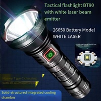 Mini lampe torche LED compacte rechargeable par USB en aluminium, étanche IP65, CRI élevé 90, mise au point réglable, lampe torche de survie d'urgence