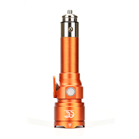 Lampe torche de voiture rechargeable 200LM RGBW avec zoom et fonction de découpe de ceinture de sécurité, en aluminium, idéale pour la conduite nocturne et le camping