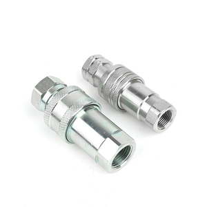 FF 1/2 BSP NPT iso16028 phẳng mặt thủy lực nhanh chóng kết nối <span class=keywords><strong>Coupler</strong></span>/nông nghiệp ngành công nghiệp thép không gỉ nén phù hợp - Product Image 1