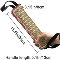 Jouet de remorqueur pour chien en jute robuste-Bâton d'entraînement aux morsures résistant à la déchirure pour chiens de travail, jouets à mâcher interactifs K9/Pet en vrac en gros