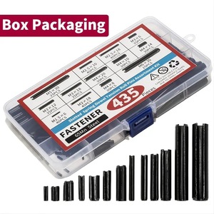 Slotted Spring Pins Assortment <b>Kit</b> 435 Pieces Manganese Steel Metric Tension <b>Roll</b> Pins For General Use - Product Image 5