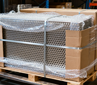 Panneaux de treillis métallique en acier inoxydable 304/316, épaisseur 1/3 mm, prix d'usine, filet de protection métallique, tôle perforée Qijiang