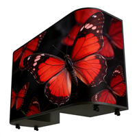 Cabina de DJ Portátil con Pantalla LED y Escritorio Tipo Podio GOB |   Mesa Móvil Personalizada para Bar, Discoteca, Fiesta, Escenario