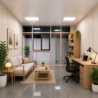 Vente directe d'usine, nouvelle conception de maison miniature en conteneur avec clôture, maison en conteneur à toit triangulaire