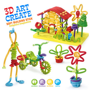 105pcs giáo dục DIY Stick trò chơi EVA bọt khối Ống xây dựng đồ chơi - Product Image 2