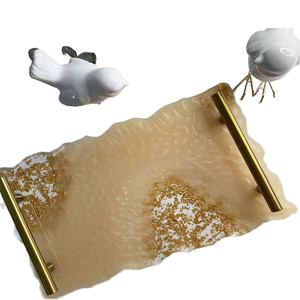 Artistic Resin Serving Platter Modern Solid Pattern for Parties Gatherings Celebrations Stylish <b>Gifting</b> Options 100pcs - Product Image 1