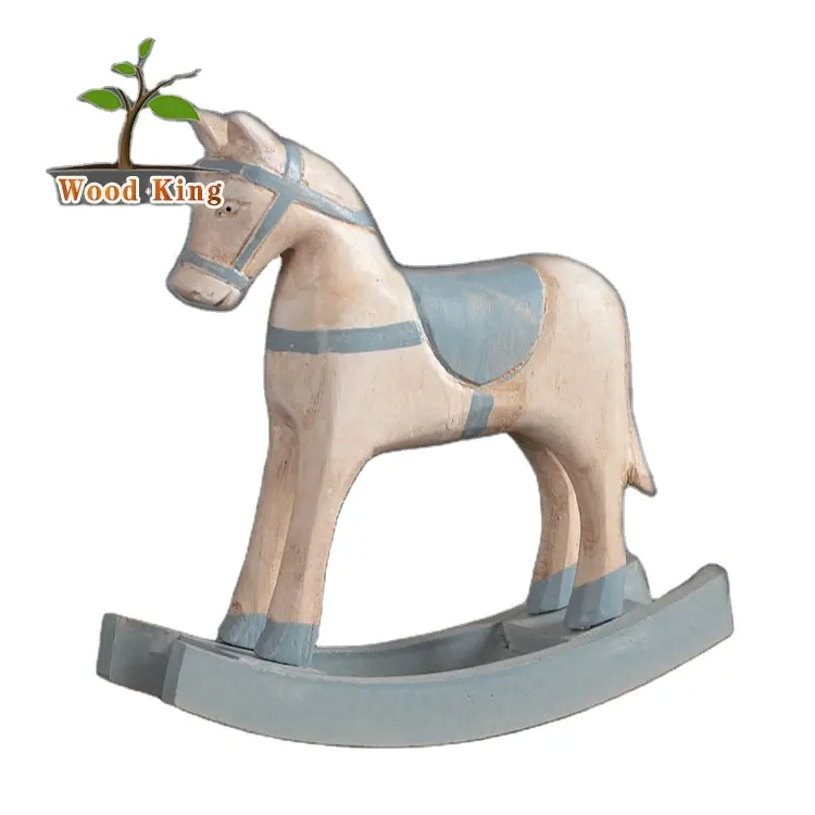 Zakka Phun Tranh Thông Quà Tặng Thủ Công Mỹ Nghệ Hộ Gia Đình <span class=keywords><strong>Carousel</strong></span> Điêu Khắc Tay Gỗ Rocking Horse Decor