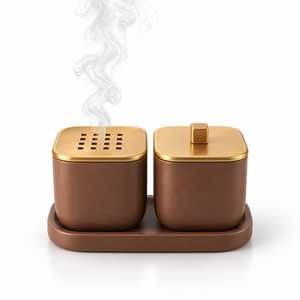 Elegant Metal <b>Incense</b> Burner Holder Designed for <b>Incense</b> Sticks <b>Cones</b> Resin Burning Meditation Aromatherapy and Decorative Home - Product Image 2