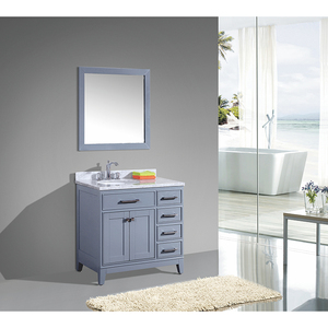 Armoire de salle de bain murale de style moderne meuble de <span class=keywords><strong>douche</strong></span> couleur bois avec miroir LED - Product Image 1