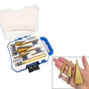 Jeu de 7 forets étagés en titane, 7 pièces, foret pagode à queue hexagonale HSS, alésoir multi-usage à cannelure droite pour métal - Product Image 6