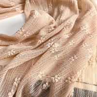 Hijabs Respirants pour Femmes Musulmanes Nouvelle Collection Produit Tendance 2026 Jacquard Creux pour Printemps-Été Foulard Hijab Fabriqué en Chine