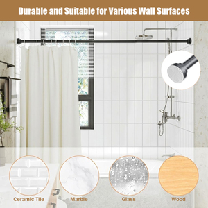 YIJIALE Leader du secteur, Tige télescopique de tension en acier au carbone de 1 pouce, certifiée usine, de 19,7 à 31,5 pouces, pour douche et salle de bain - Product Image 2