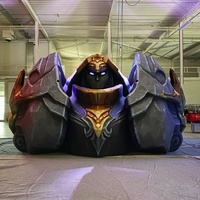 Décoration de scène gonflable personnalisée pour la cérémonie d'ouverture des e-sports, sculptures géantes de personnages de jeux gonflables