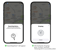 Localisateur GPS intelligent étanche haut de gamme avec fonction de recherche d'animaux de compagnie/bagages, compatible avec l'application IOS Find My et Android Google Play