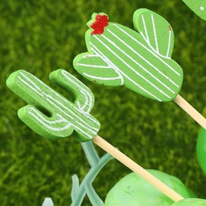 Sándwich recoge <span class=keywords><strong>pinchos</strong></span> mixto Cactus decorativo Artificial palos de bambú - Product Image 6