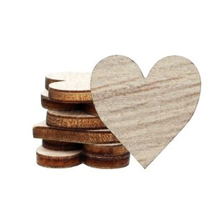 50Pcs Wooden Eco-Friendly Heart <b>Confetti</b> for Valentine's Day <b>Wedding</b> Decoration - Product Image 4
